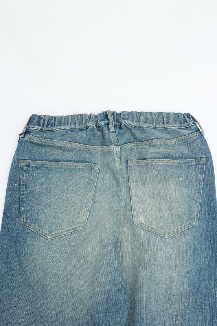 YOKO SAKAMOTO 5 POCKET EASY PANTS Fade Indigo