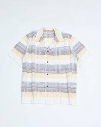COOHEM  HAWAIIAN QUILT KNIT SHIRT  13-262-019  WHITE
