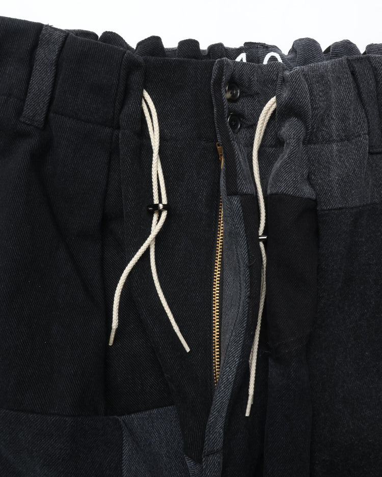 Sillage / circular pants black denim ten 