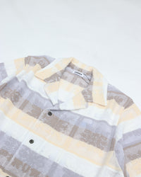 COOHEM  HAWAIIAN QUILT KNIT SHIRT  13-262-019  WHITE