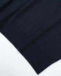 Yonetomi   LIGHT WAVE COTTON KNIT POLO 95-262-024 NAVY