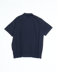 Yonetomi   LIGHT WAVE COTTON KNIT POLO 95-262-024 NAVY