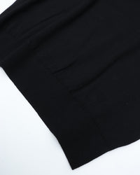 Yonetomi   LIGHT WAVE COTTON KNIT POLO 95-262-024 BLACK