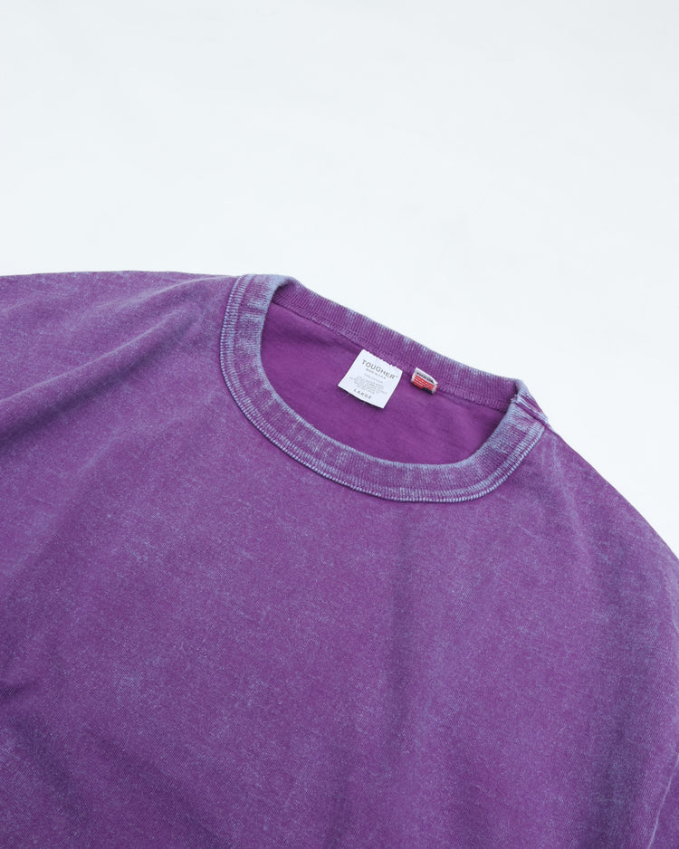 TOUGHER   BREA S/S TEE CHEMICAL BLANK Bleach PURPLE