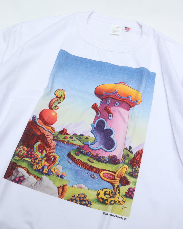 TOUGHER   BREA S/S TEE　JIM WOODRING Ecolalia(WHITE)