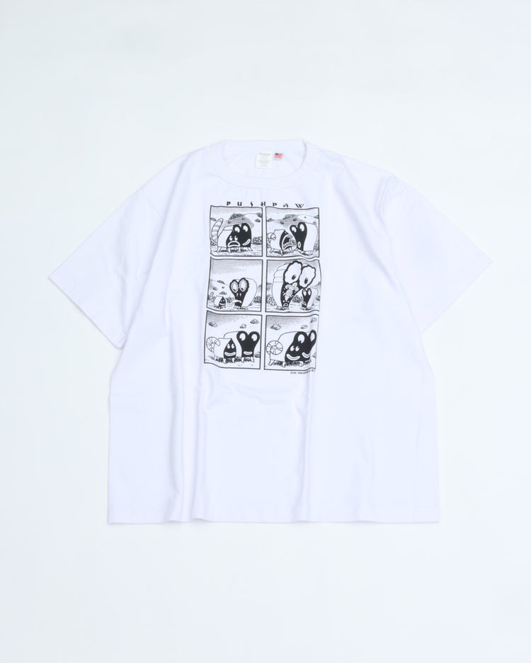 TOUGHER   BREA S/S TEE　JIM WOODRING PUSHPAW(WHITE)