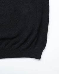 crepuscule / Moss Stitch Polo BLACK