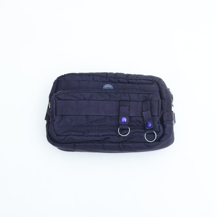 PORTER CLASSIC  SUPER NYLON WAIST BAG BLUE