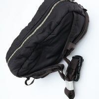 PORTER CLASSIC  SUPER NYLON WAIST BAG BLACK