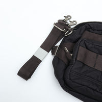 PORTER CLASSIC  SUPER NYLON WAIST BAG BLACK
