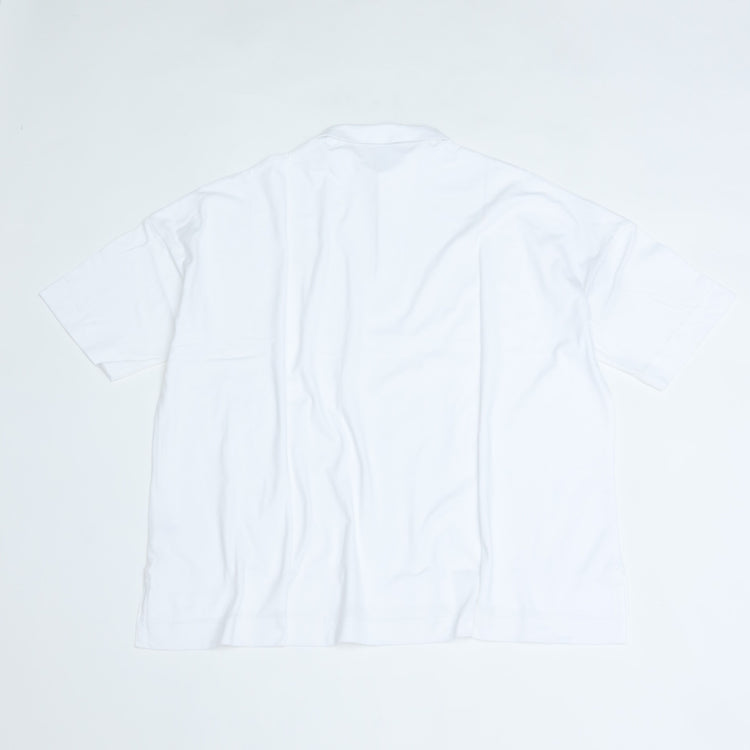 maillot mature (マイヨマチュア) cotton big polo WHITE MAC-26165