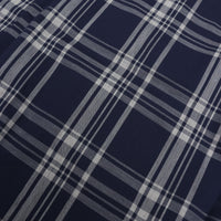 A VONTADE   Italian Open Collar Shirts SS -Check Broad Cloth-VTD-0398-SH NAVY