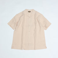 A VONTADE   Italian Open Collar Shirts SS VTD-0398-SH ECRU