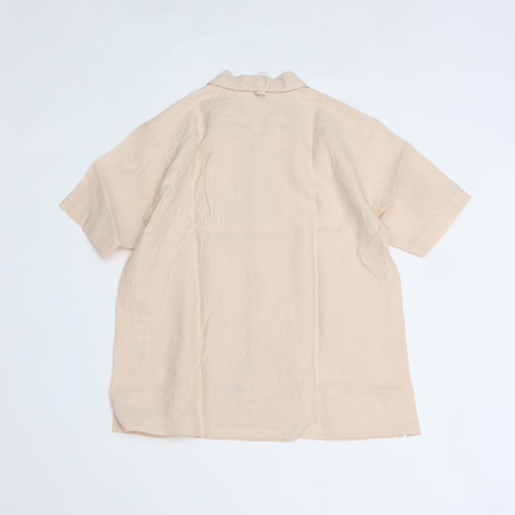 A VONTADE   Italian Open Collar Shirts SS VTD-0398-SH ECRU