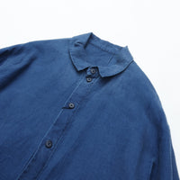PORTER CLASSIC  INDIGO LINEN SHIRT JACKET