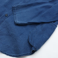 PORTER CLASSIC  INDIGO LINEN SHIRT JACKET