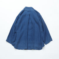 PORTER CLASSIC  INDIGO LINEN SHIRT JACKET