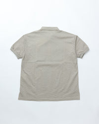 A VONTADE / Compact Border Half Zip Polo SS 1 ECRU*MARINE
