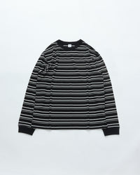 mocT　PAINAPPLE JERSEY BOADER REGULAR L/S RINGER TEE NATURALxBLACK