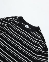 mocT　PAINAPPLE JERSEY BOADER REGULAR L/S RINGER TEE NATURALxBLACK