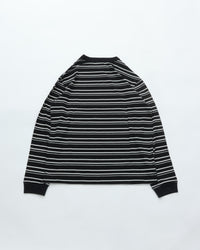 mocT　PAINAPPLE JERSEY BOADER REGULAR L/S RINGER TEE NATURALxBLACK