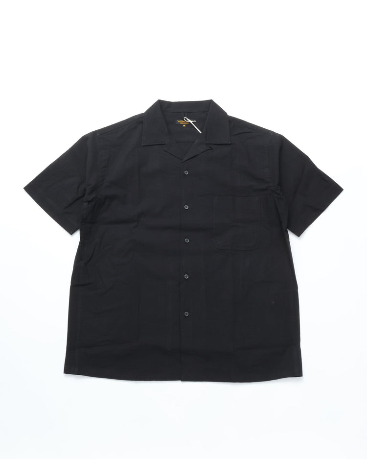 A VONTADE / Open Collar Shirts S/S 9 BLACK