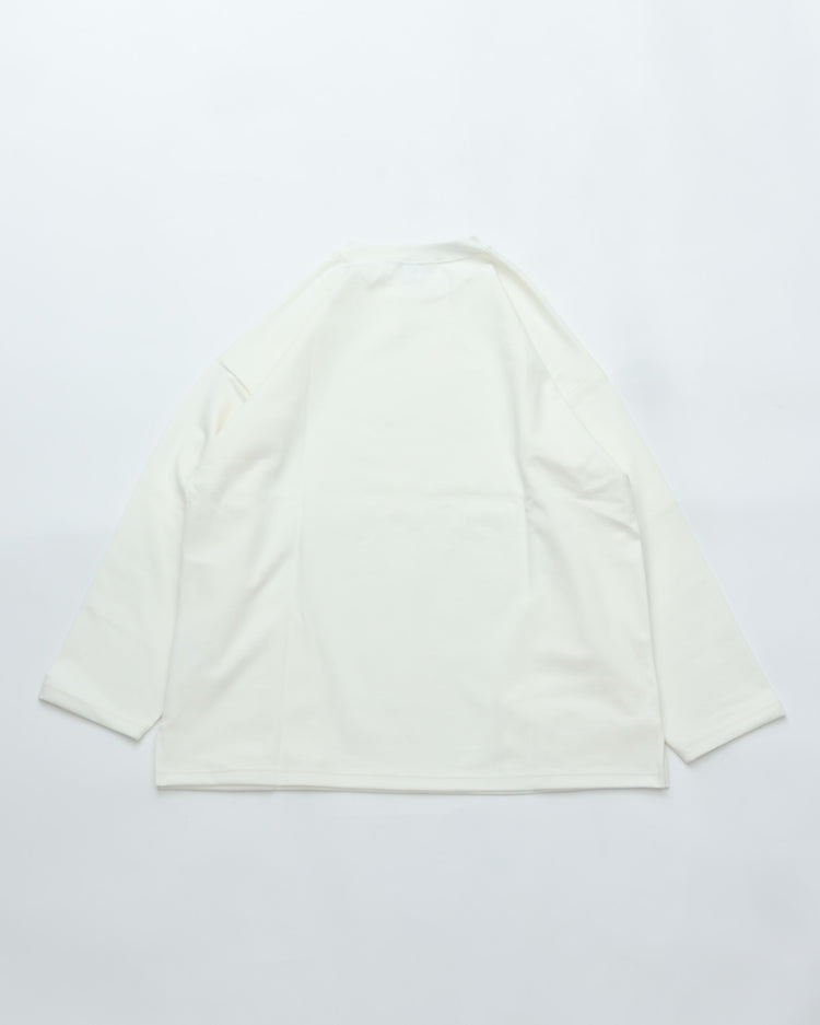 mocT　EGE ORGANIC MOCKRODY CREWNECK L/S TEE WHITE