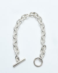 roundabout   Silver Cross-Over Bracelet