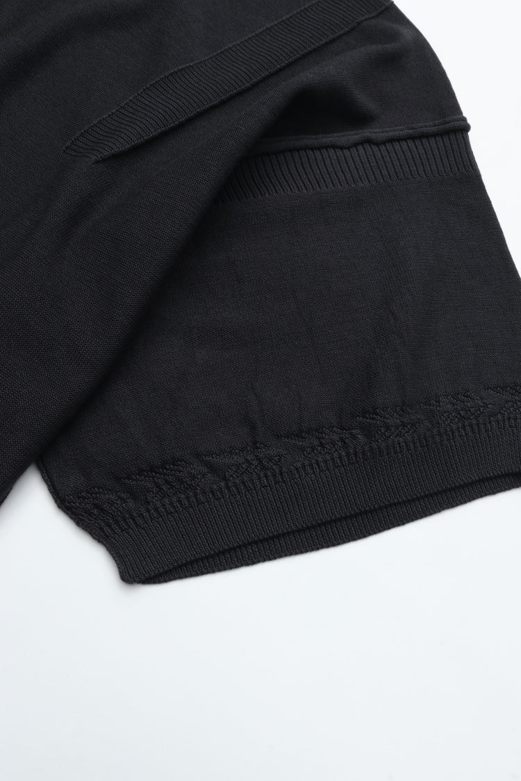 YASHIKI    Mebuki S/S Knit （芽吹き）YSK-26SS-KN12 CHARCOAL