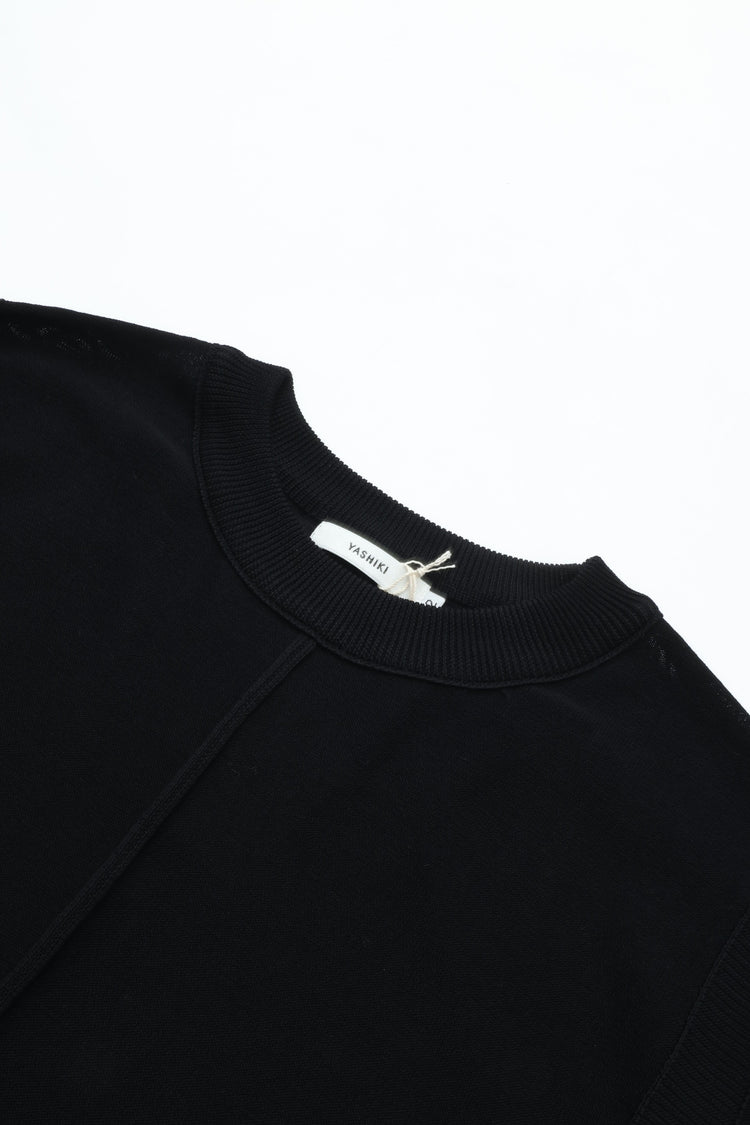 YASHIKI Mebuki S/S Knit (Sprouting) YSK-26SS-KN12 BLACK