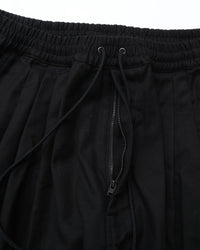 roundabout / Cotton Serge 3tuck Big Balloon Pants