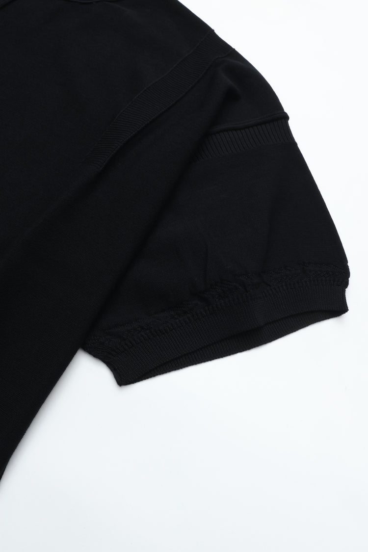 YASHIKI Mebuki S/S Knit (Sprouting) YSK-26SS-KN12 BLACK