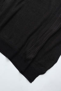 YASHIKI Ryokufu Henley Knit (Green Wind) YSK-26SS-KN13 BLACK
