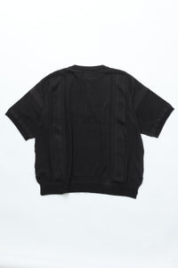 YASHIKI Ryokufu Henley Knit (Green Wind) YSK-26SS-KN13 BLACK