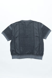YASHIKI Ryokufu Henley Knit (Green Wind) YSK-26SS-KN13 BLUE