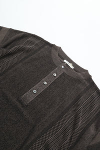 YASHIKI Ryokufu Henley Knit (Green Wind) YSK-26SS-KN13 GREIGE