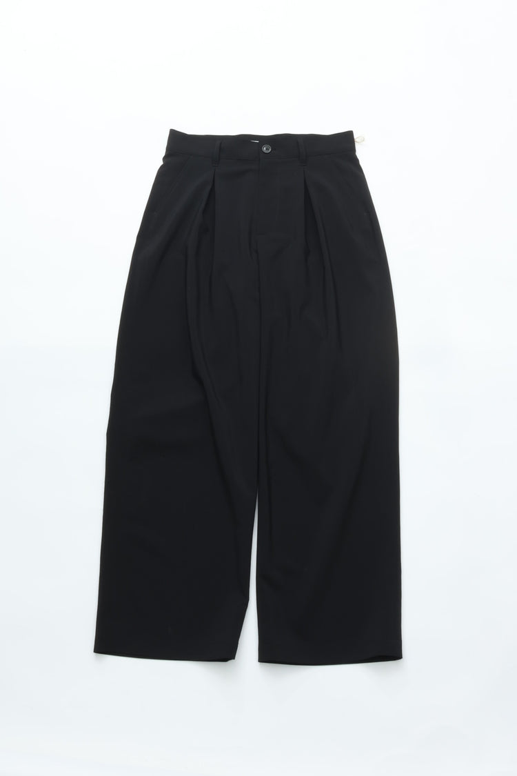 SAYATOMO  2-Tack Wide Slacks SYT-26SS-P03 BLACK