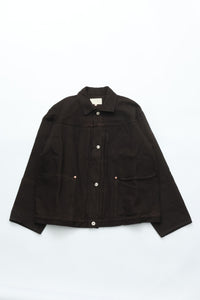 YOKO SAKAMOTO  PLEATS JACKET KAKISHIBU