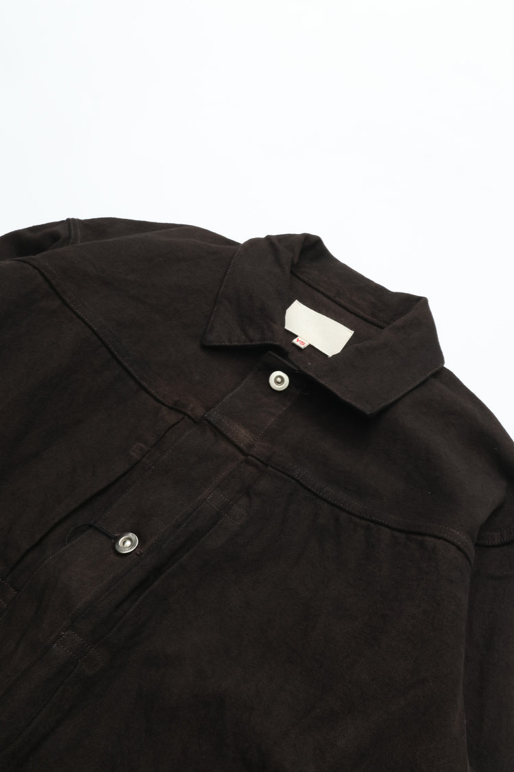 YOKO SAKAMOTO  PLEATS JACKET KAKISHIBU