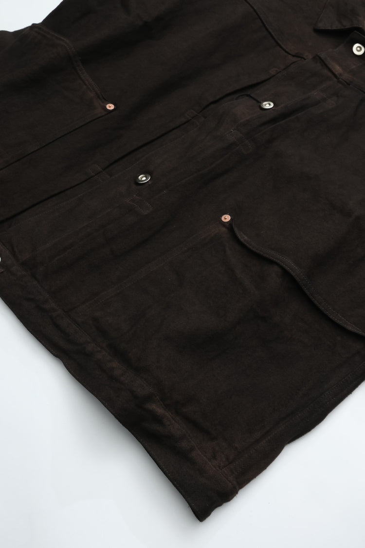 YOKO SAKAMOTO  PLEATS JACKET KAKISHIBU