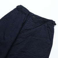 WORKERS  FWP Trousers, Indigo Cotton Linen