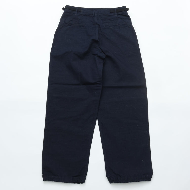 WORKERS  FWP Trousers, Indigo Cotton Linen