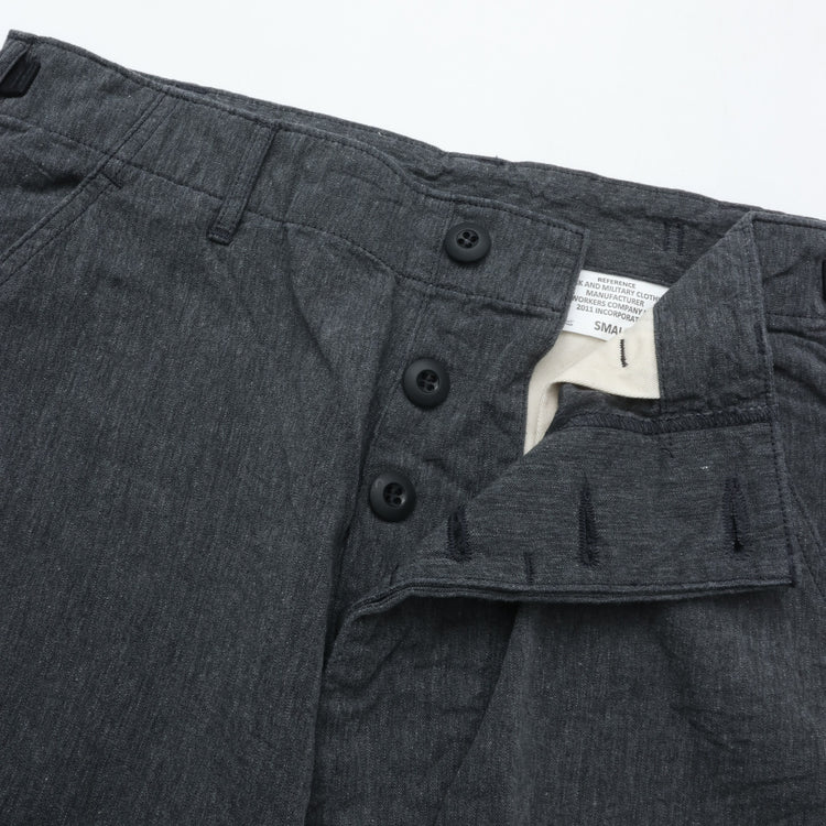 WORKERS FWP Trousers, Black Chambray