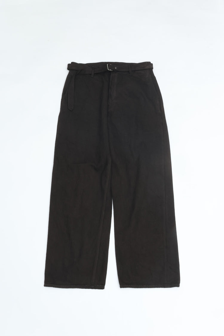 YOKO SAKAMOTO  BELTED TROUSERS KAKISHIBU YS-26SS-21