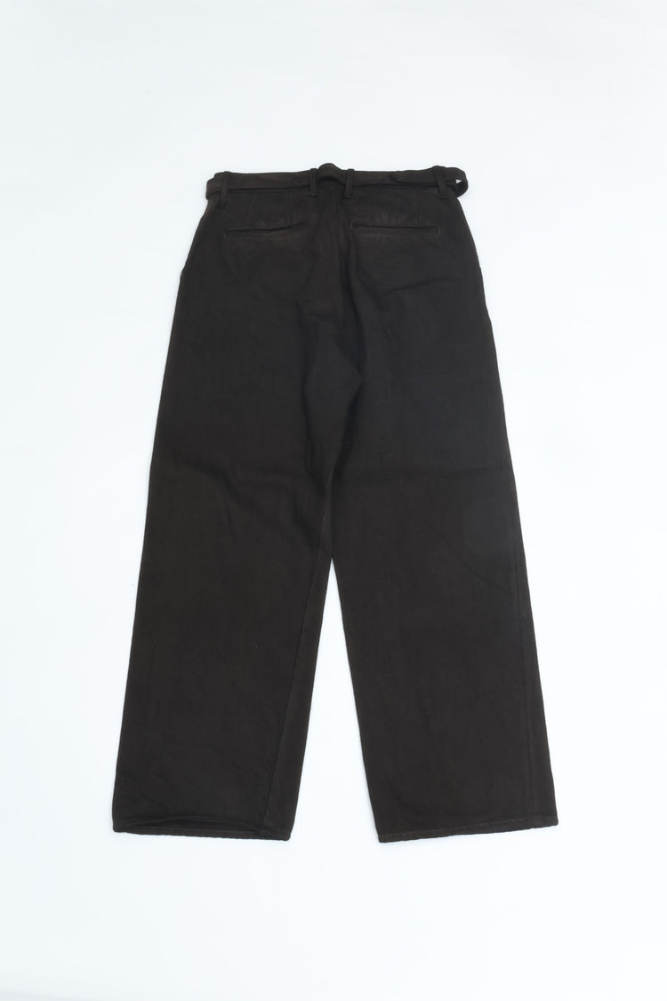 YOKO SAKAMOTO YOKO SAKAMOTO BELTED TROUSERS KAKISHIBU YS-26SS-21
