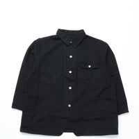 PORTER CLASSIC / STEINBECK DENIM COVERALLS BLACK