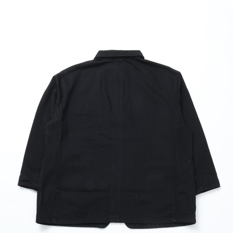 PORTER CLASSIC / STEINBECK DENIM COVERALLS BLACK