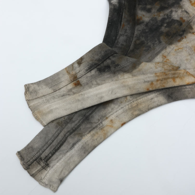 armi ar070142 SEED CYCLE × WhERE is FAKE × MISAKI USHIOZU CAPSULE COLLECTION RUST DYED (heavy) UNIQUE-CUT TANKTOP