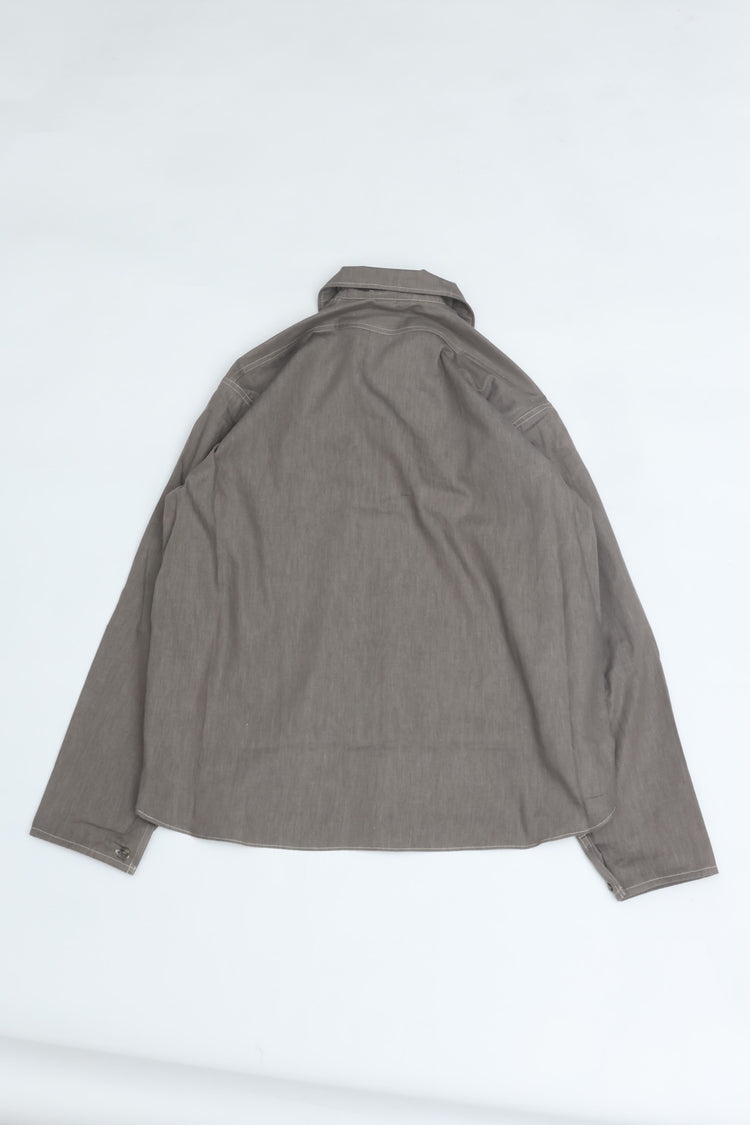 OLD JOE BRAND CAMP COLLAR MARINE SHIRTS Long-Sleeve 261OJ-SH05 NUTMEG