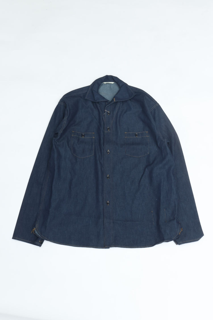 OLD JOE BRAND CAMP COLLAR MARINE SHIRTS Long-Sleeve 261OJ-SH05 INDIGO